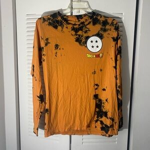 Orange and Black Dragon Ball Long Sleeve Shirt